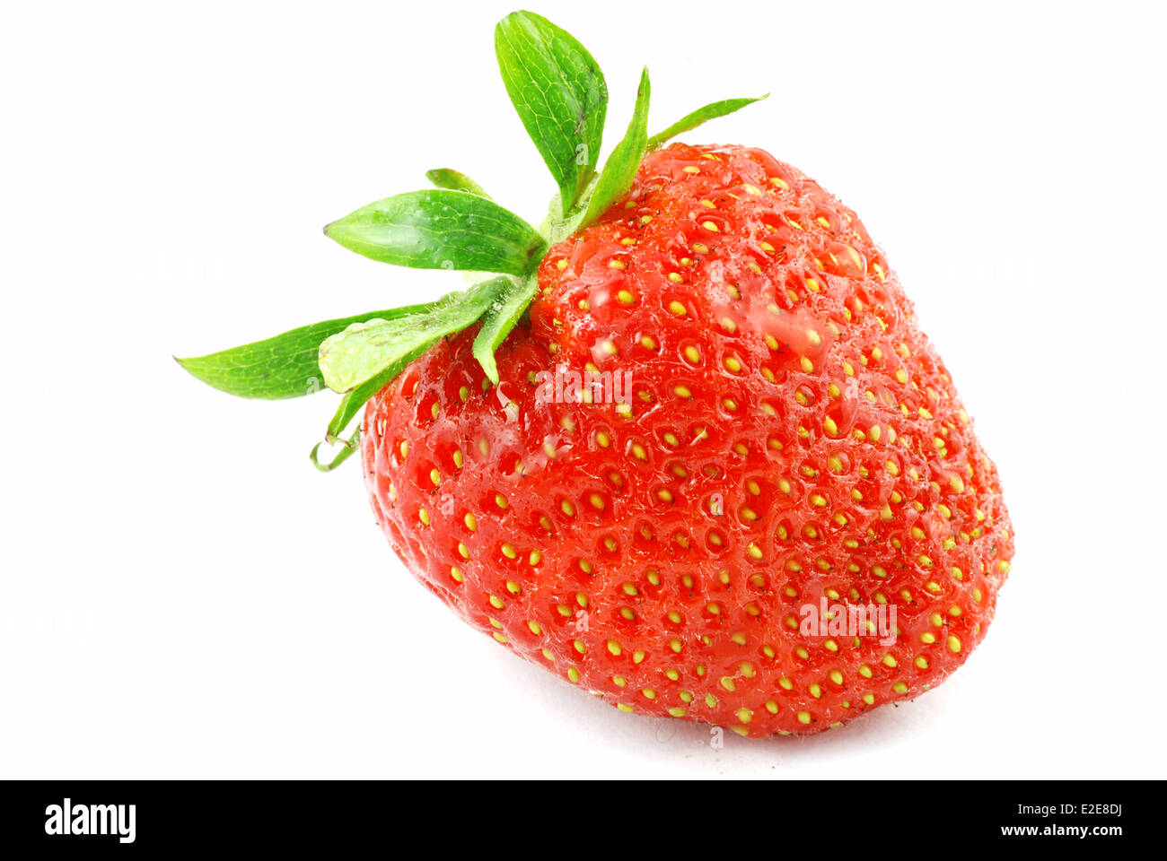 Fresh ripe healthy strawberry on a white background Stock Photo - Alamy