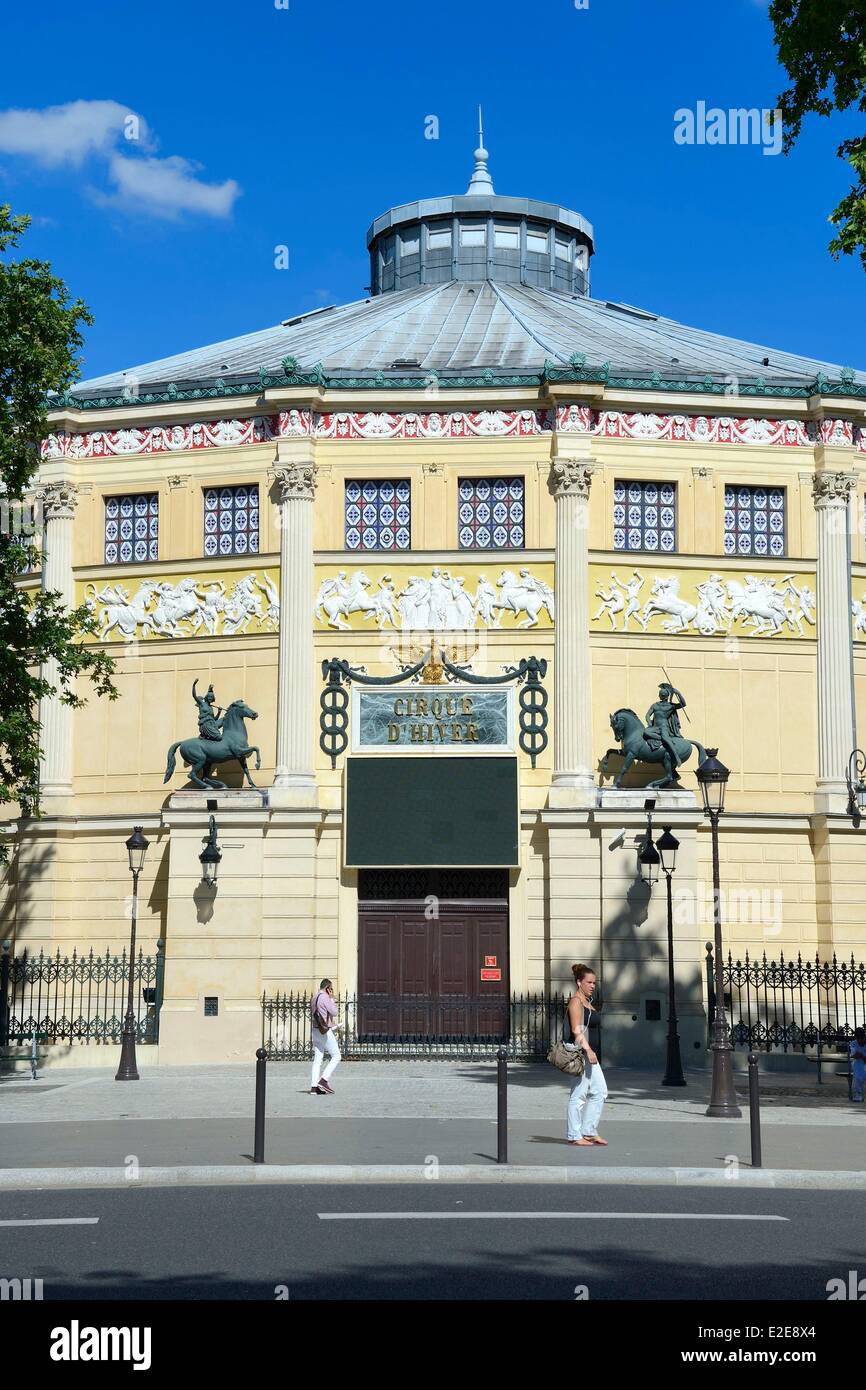 France, Paris, Boulevard Beaumarchais, the Cirque d'Hiver (the Winter Circus) Stock Photo