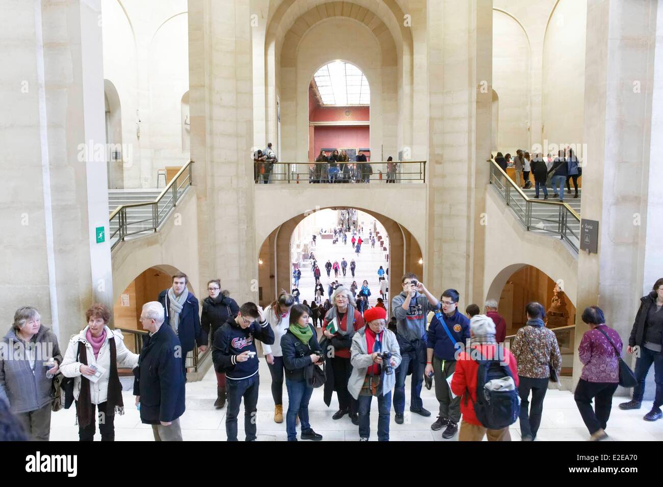France, Paris, Louvre Museum, Daru stairs Stock Photo - Alamy
