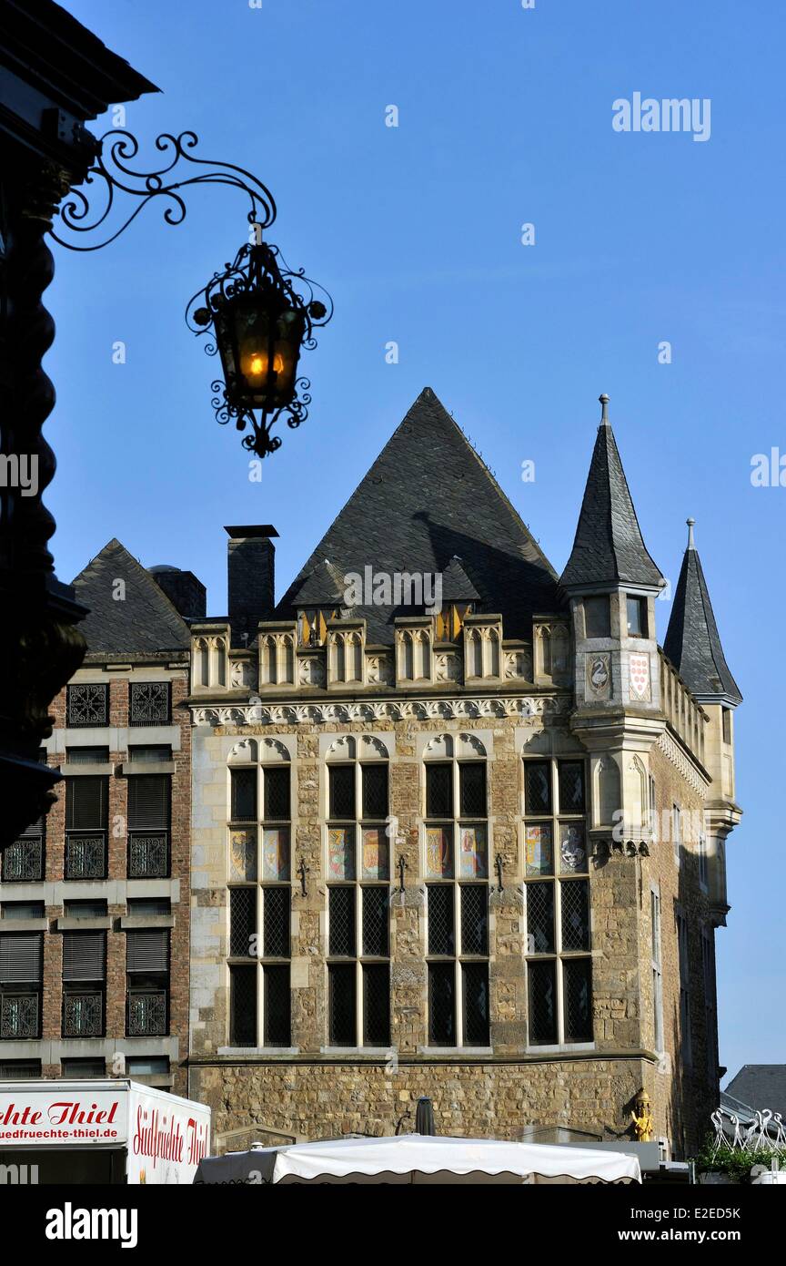 Germany, North Rhine Westphalia, Aachen, Markt square, Route