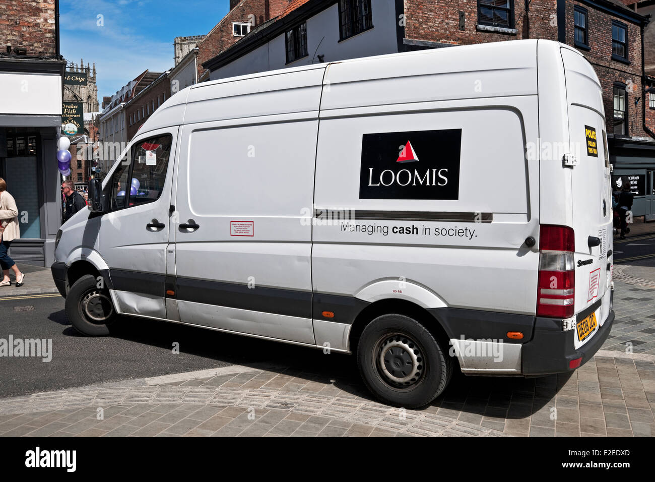 Loomis security van York North Yorkshire England United Kingdom UK GB