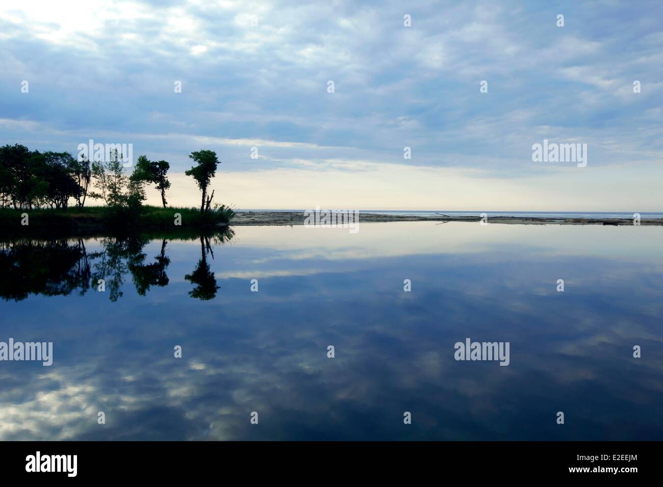 France, Haute Corse (2A), east coast, Ghisonaccia, beach Migliacciaru Stock Photo