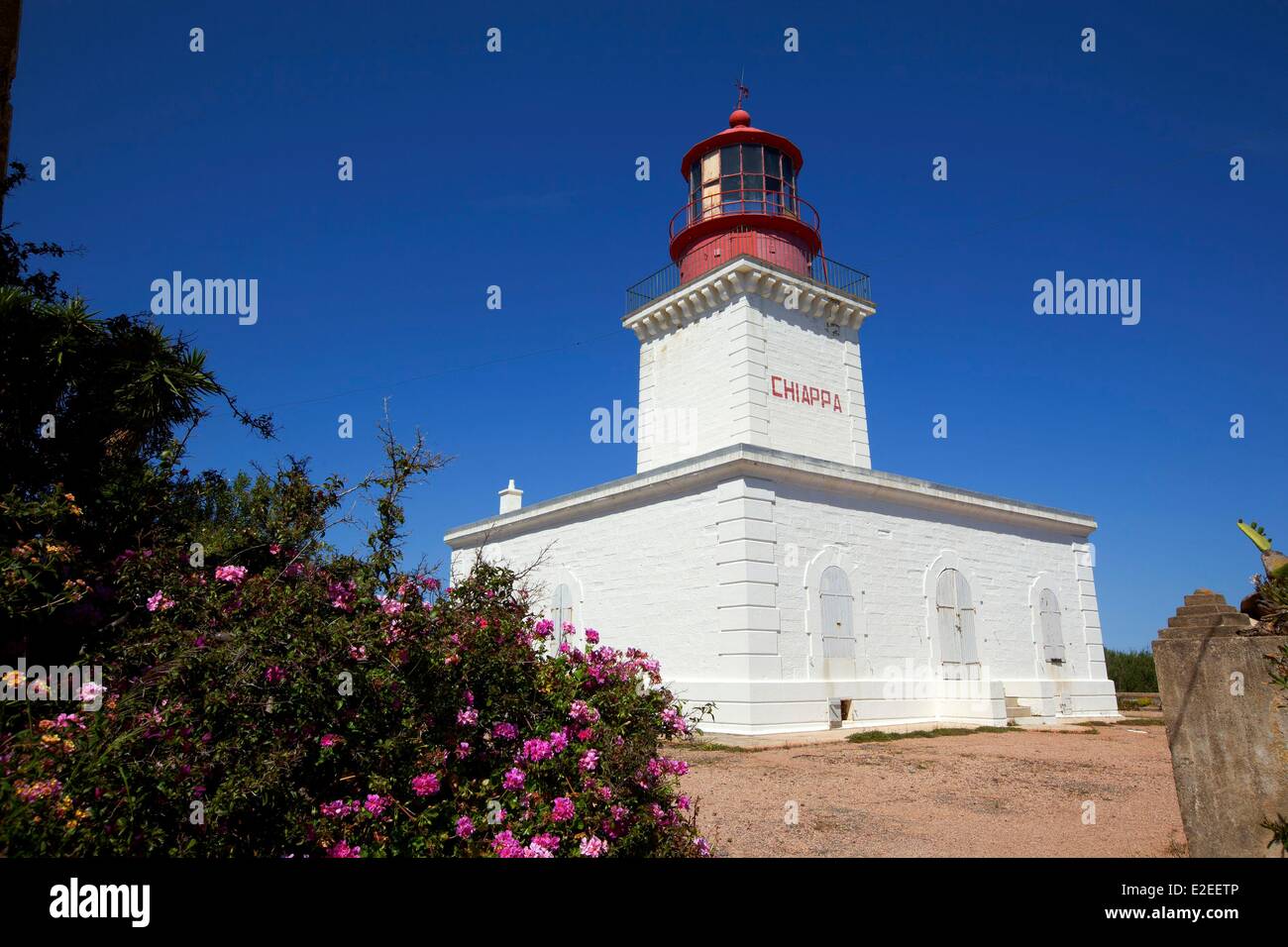 France, Corse du Sud (2A), Gulf of Porto Vecchio, flagship Chiappa Stock Photo