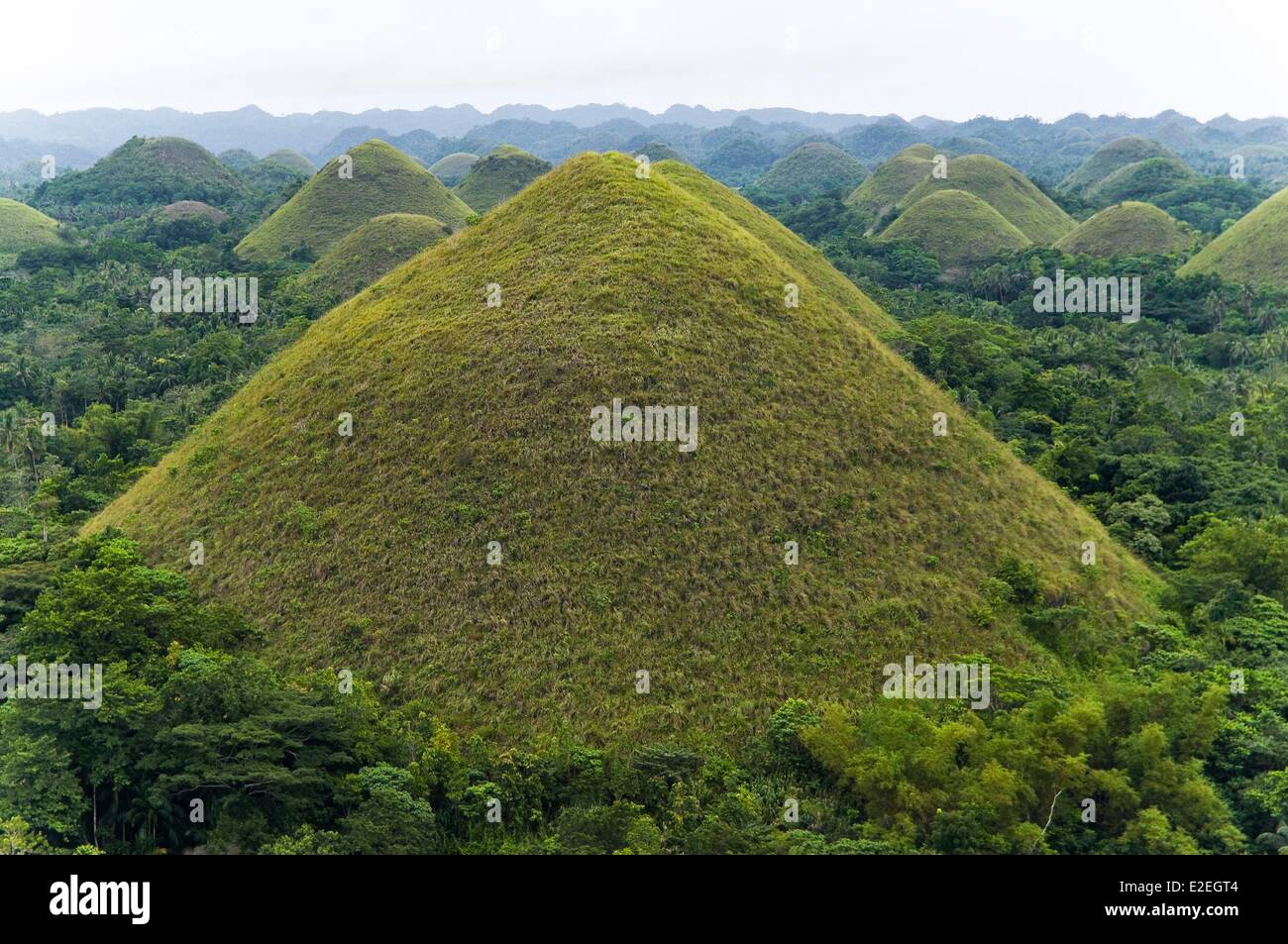 Philippines, Bohol island, area of Carmen, Chocolate Hills listed as