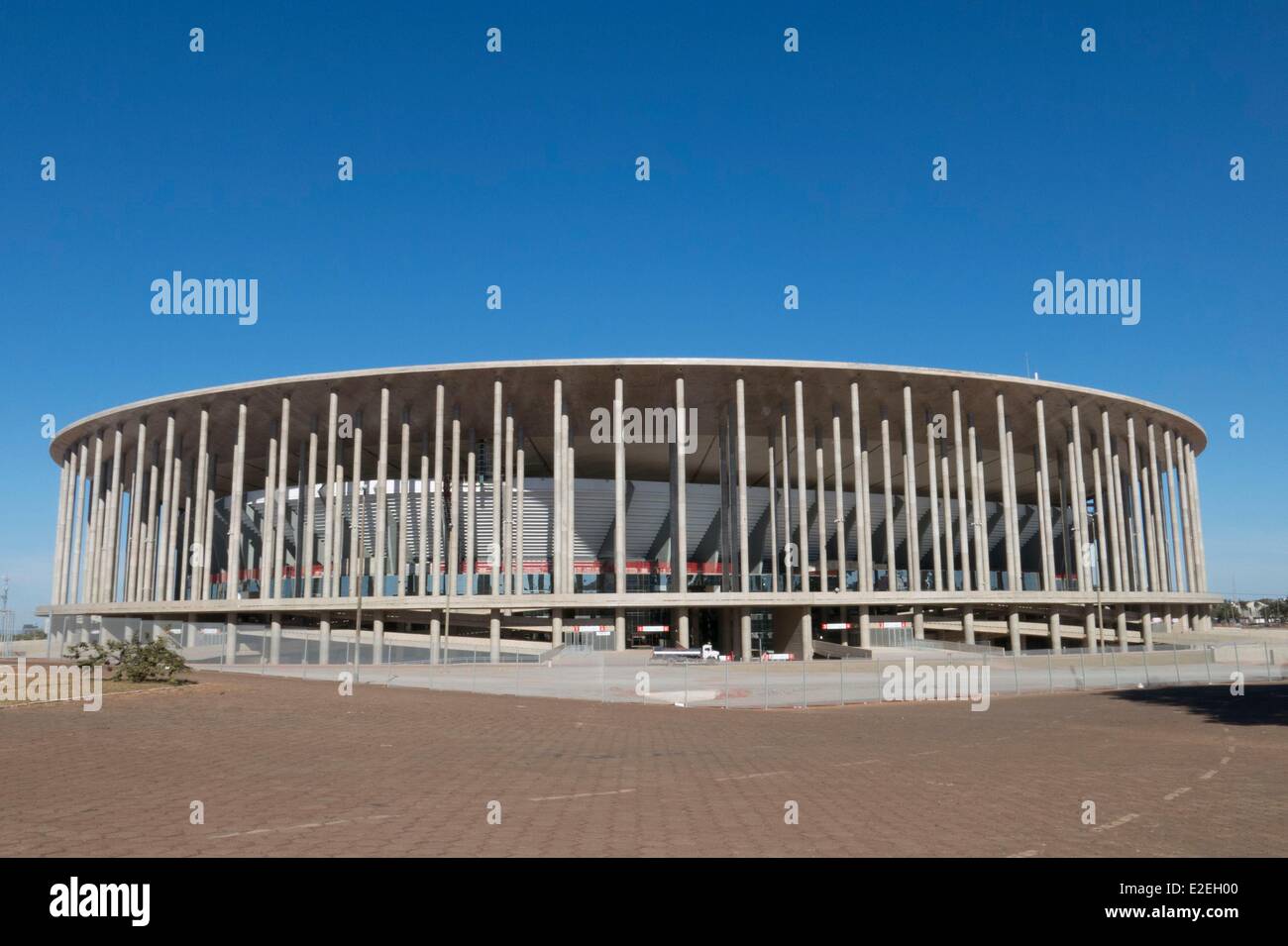 Brazil Brasilia listed as World Heritage by UNESCO The Estadio Nacional de Brasilia Mane Garrincha National Stadium in Brasilia Stock Photo