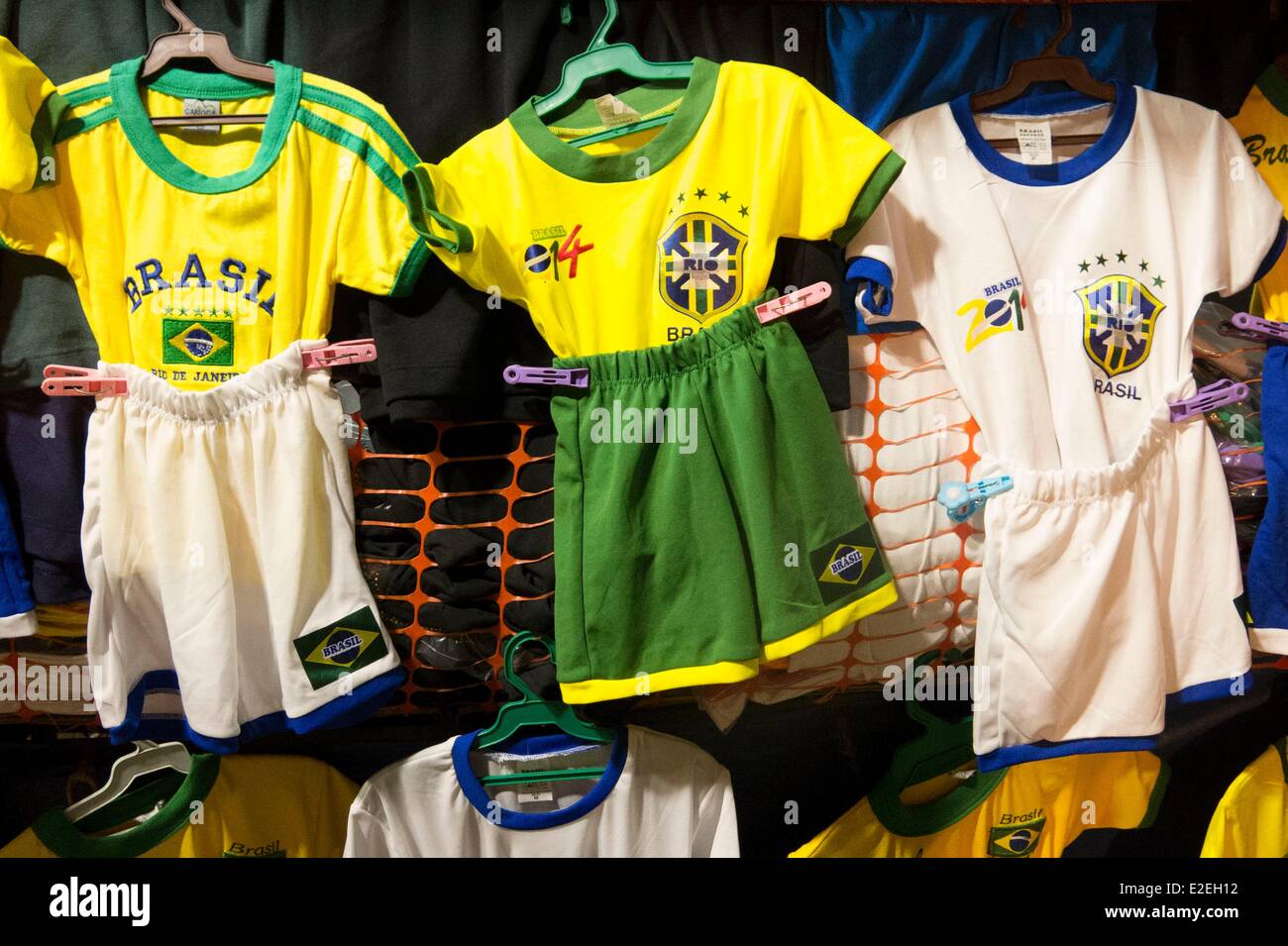 Brazil, football world cup 2014, football jersey Stock Photo