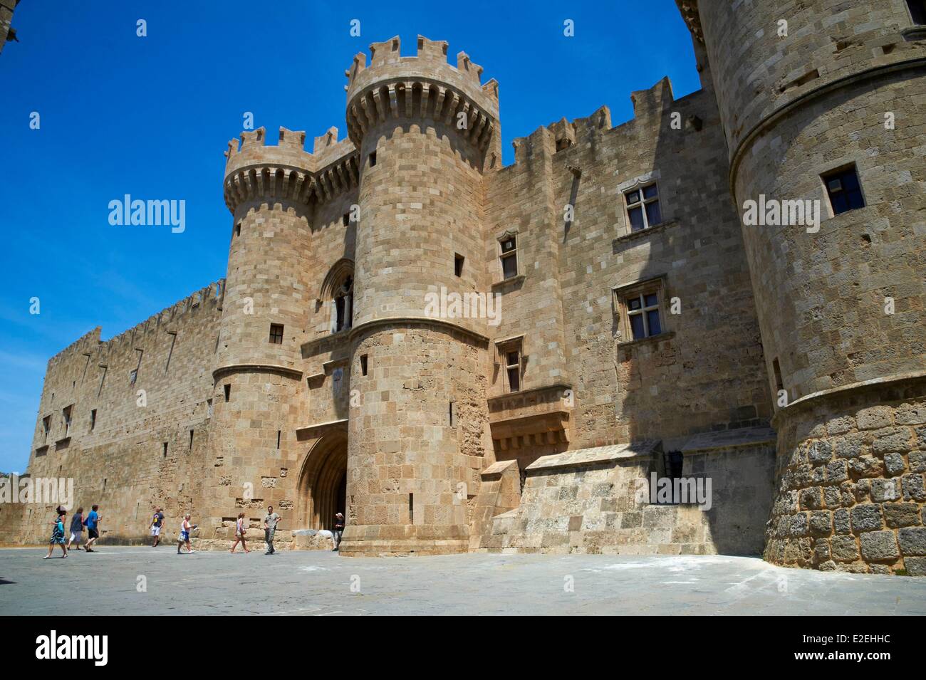 Greece Dodecanese Rhodes island Rhodes city old town medieval city ...