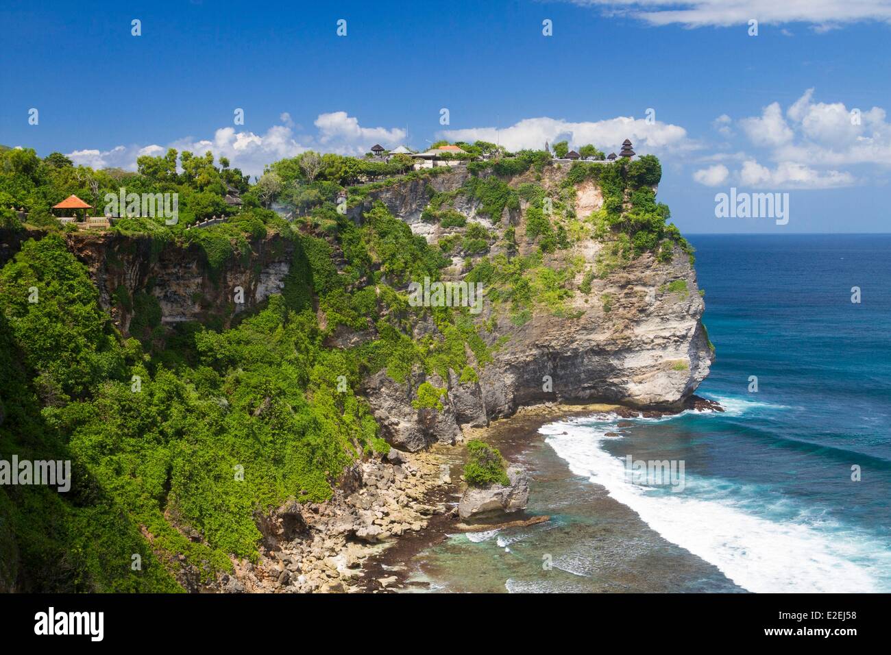 Indonesia, Bali, Bukit Peninsula, Pura Luhur Uluwatu Temple Stock Photo 