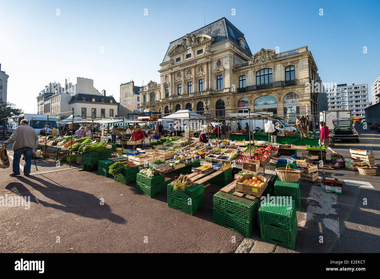 Cherbourg market hires stock photography and images Alamy