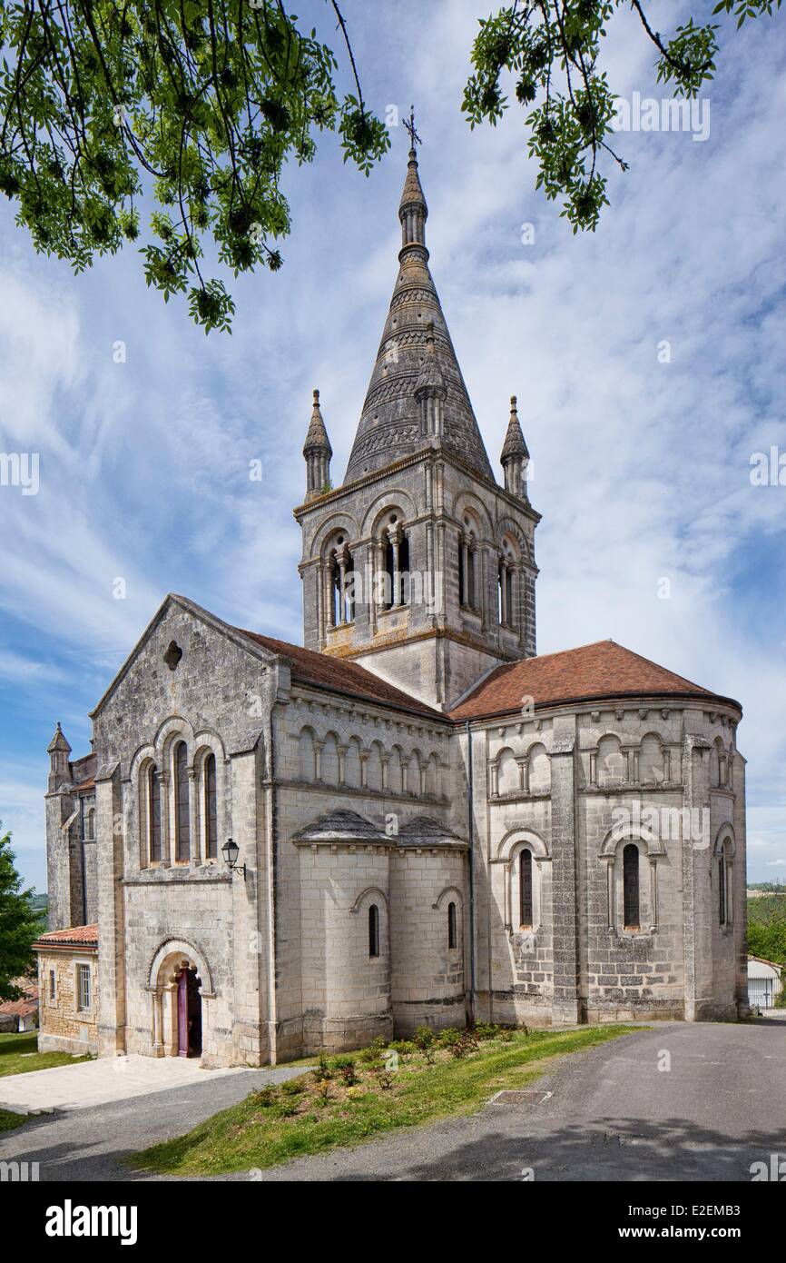 France, Charente , Villebois Lavalette, the church Stock Photo Alamy