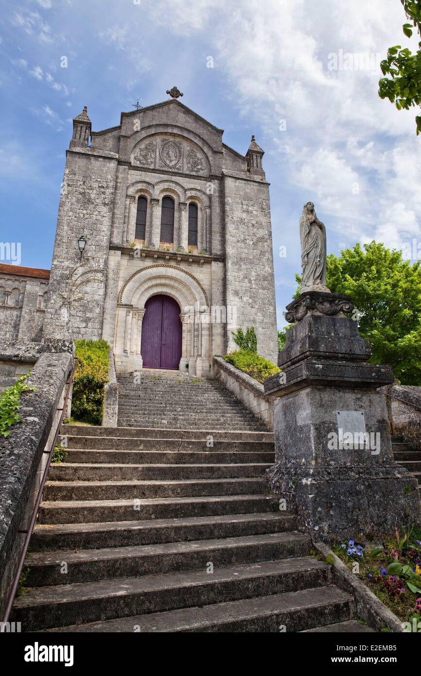 France, Charente , Villebois Lavalette, the church Stock Photo Alamy