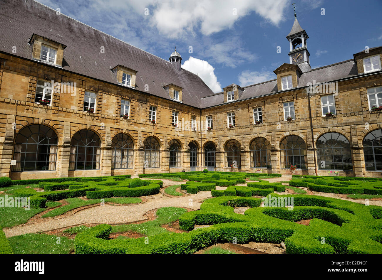 France, Ardennes, Mouzon, ancient abbey, indoor gardens Stock Photo - Alamy