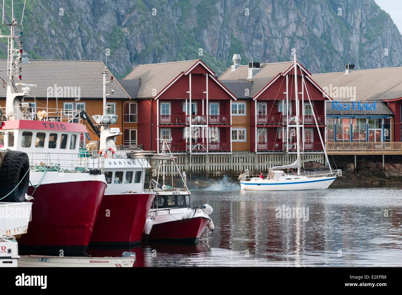 Norway, Nordland County, Lofoten Islands, Svolvaer Stock Photo