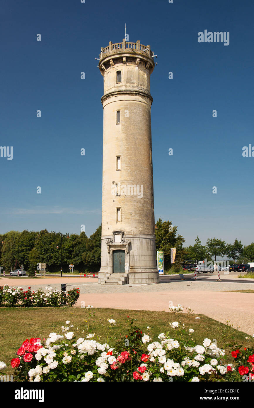 France, Calvados, Honfleur, the old lighthous Stock Photo