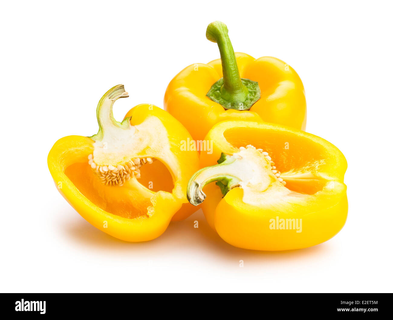 bell peppers isolated Stock Photo Alamy