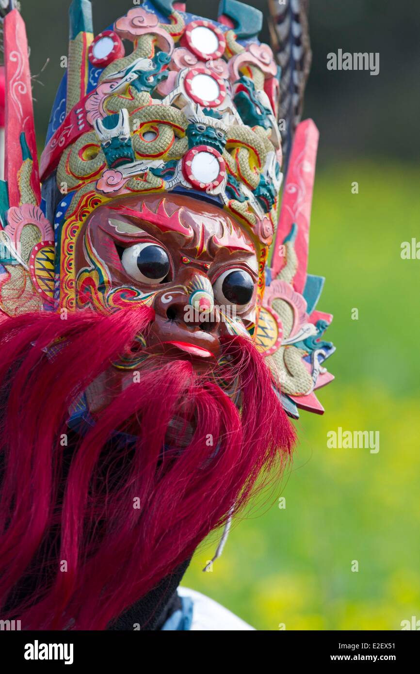 China, Guizhou province, Zhouguan, Dixi or Ground Opera, the Living fossil of the Opera, in the fields Stock Photo