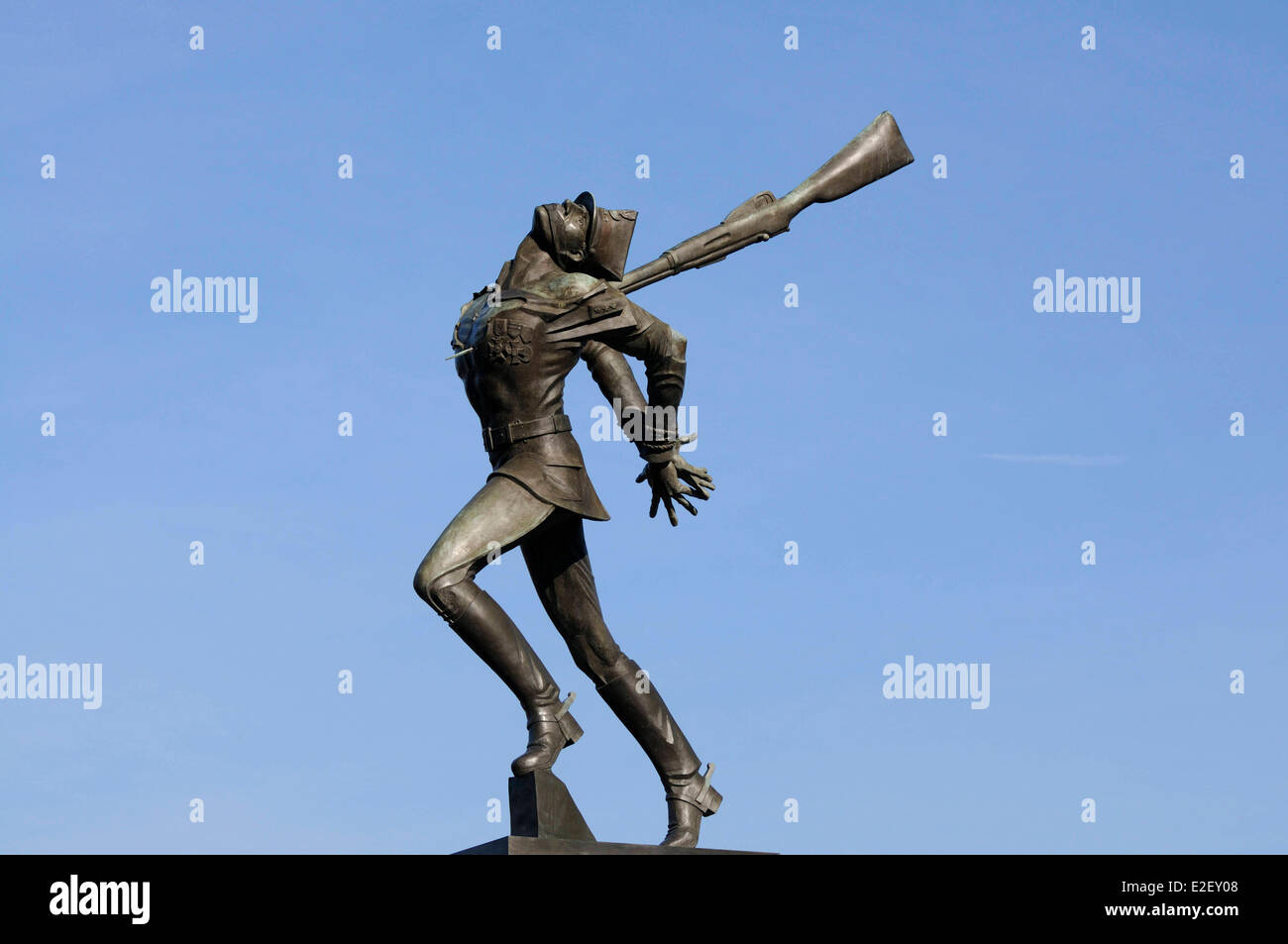 United States New Jersey Jersey City Exchange Place Katyn Memorial dedicated to the victims of the Katyn massacre in 1940 Stock Photo
