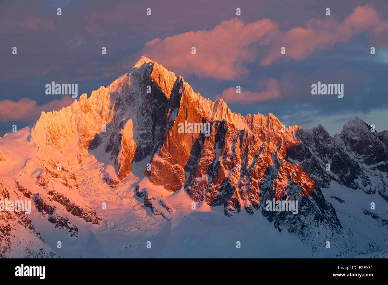 Aiguille verte 4122m les drus hi-res stock photography and images - Alamy