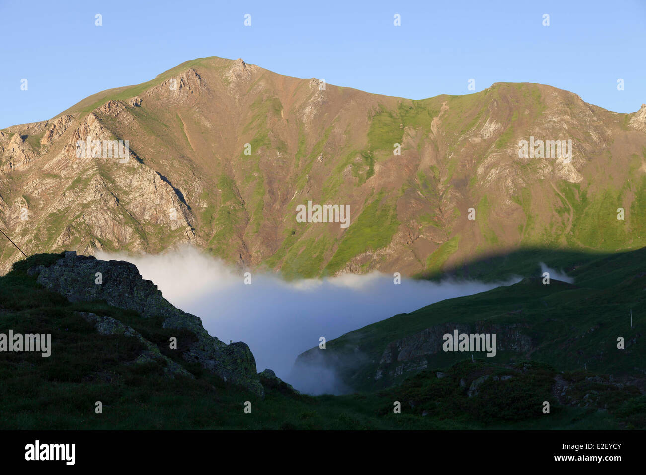 France, Ariege, Sentein, Couserans, Biros valley, l'Har peak Stock Photo