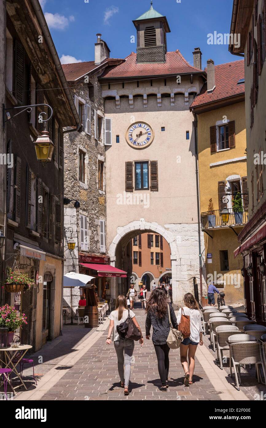 France, Haute Savoie, Annecy, old town, faubourg and door Sainte Claire Stock Photo Alamy