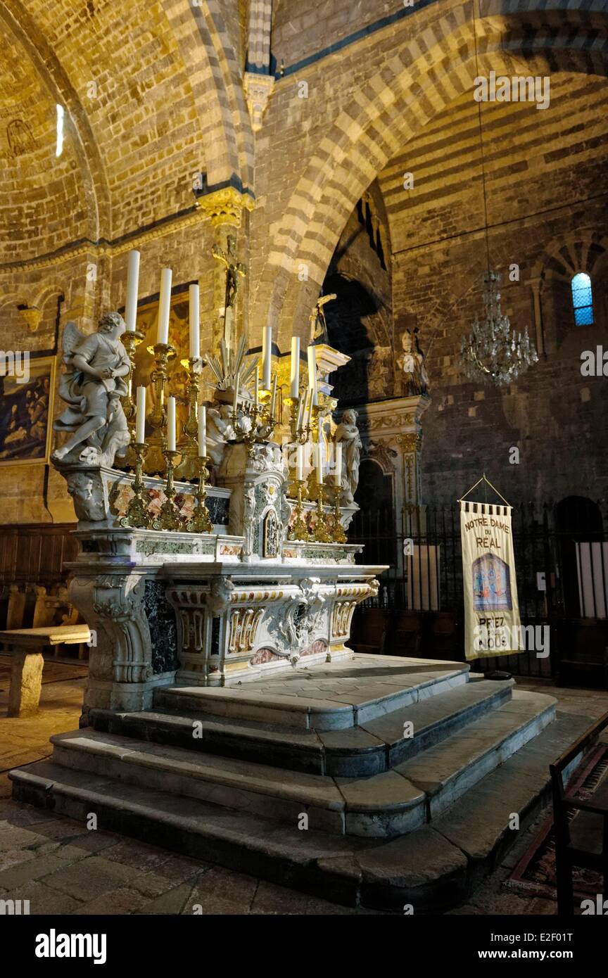 France, Hautes Alpes, cathedral Notre dame du Real of Embrun Stock