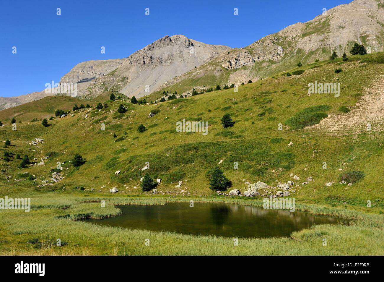 France, Hautes Alpes, Vars Pass Stock Photo
