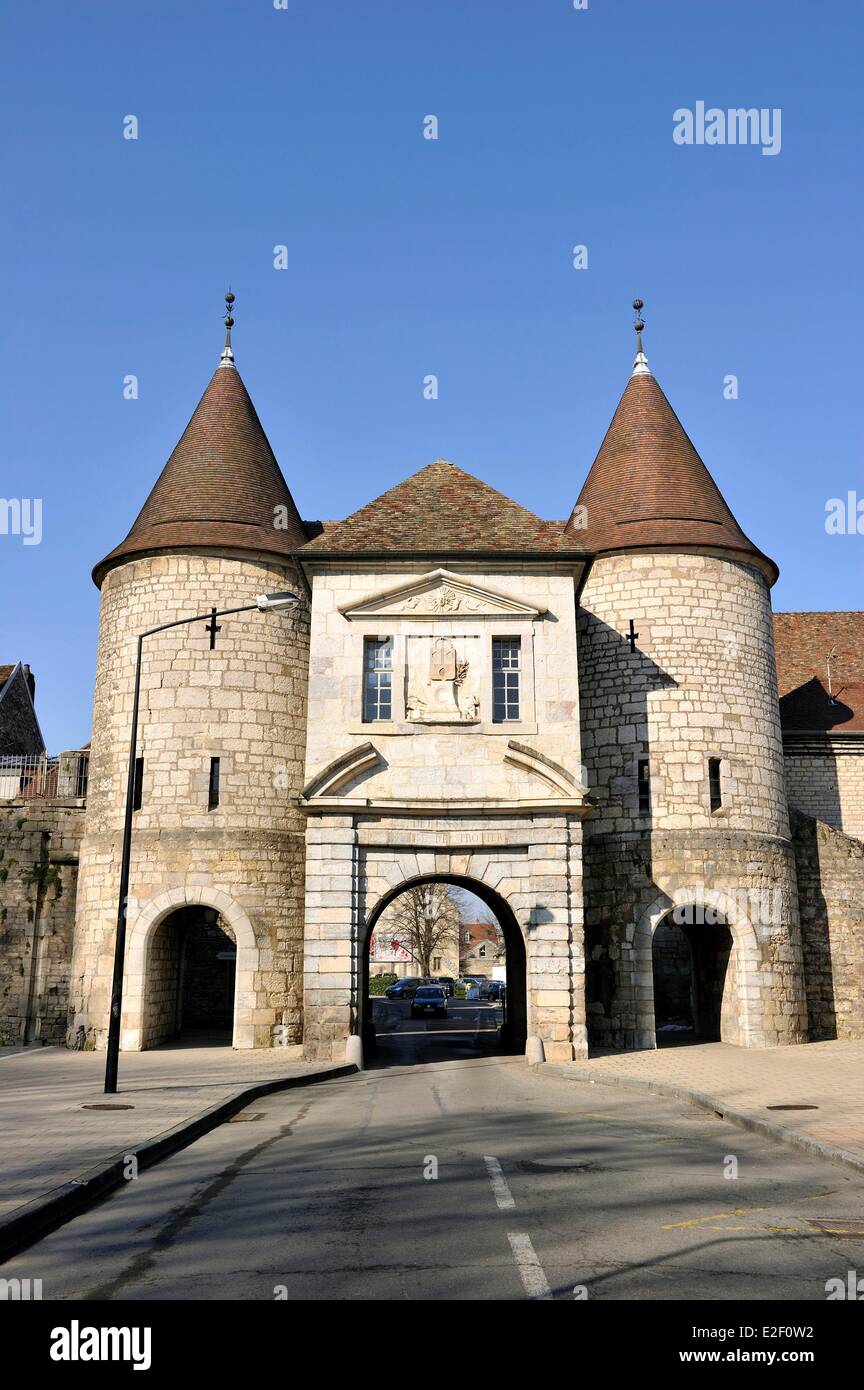 France, Doubs, Besancon, the historic center, The Rivotte gate Stock Photo