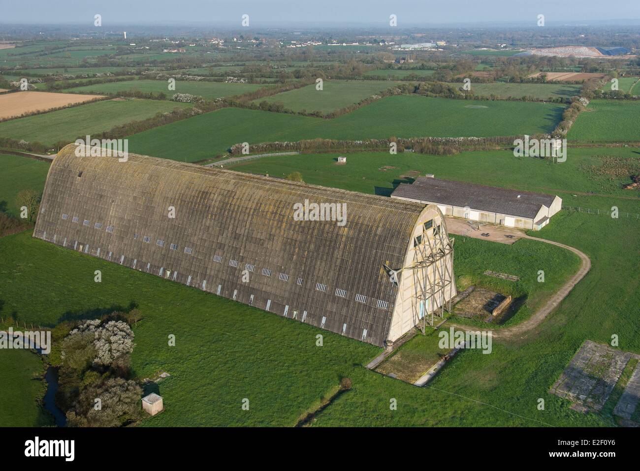 France Manche Ecausseville former airship hangar built by the Marine Nationale during the First World War to house airships Stock Photo