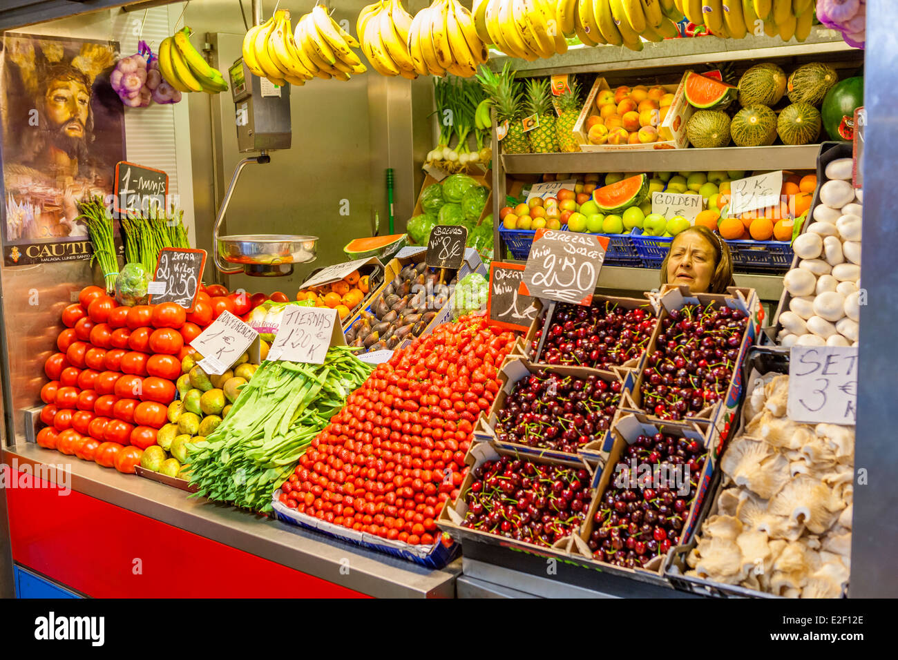 Malaga central market atarazanas hires stock photography and images