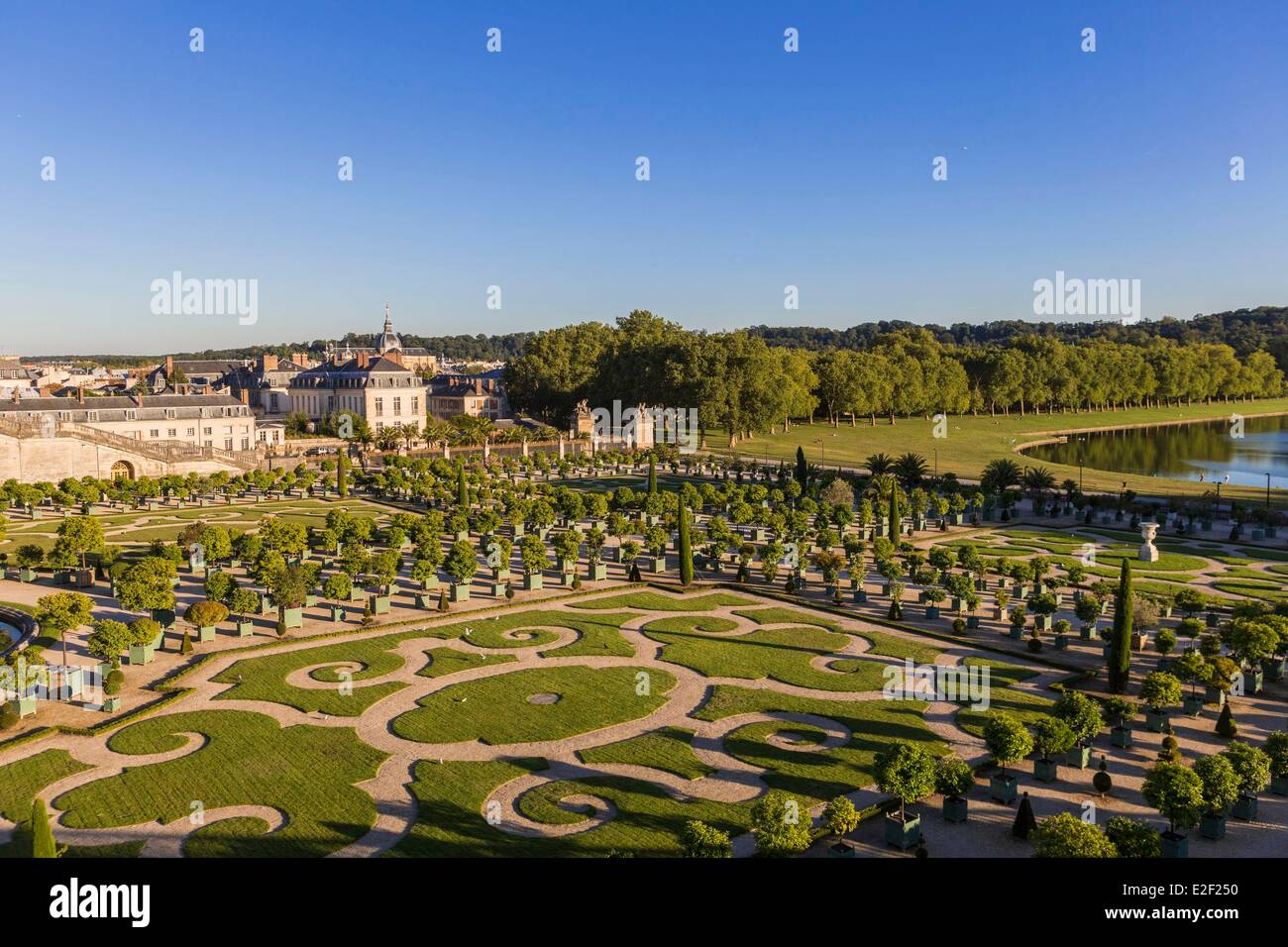 France, Yvelines, Chateau de Versailles, listed as World Heritage by UNESCO, the orangery Stock Photo