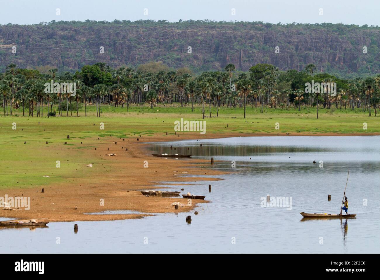 Burkina Faso, Senoufo area, Tengrela lake Stock Photo