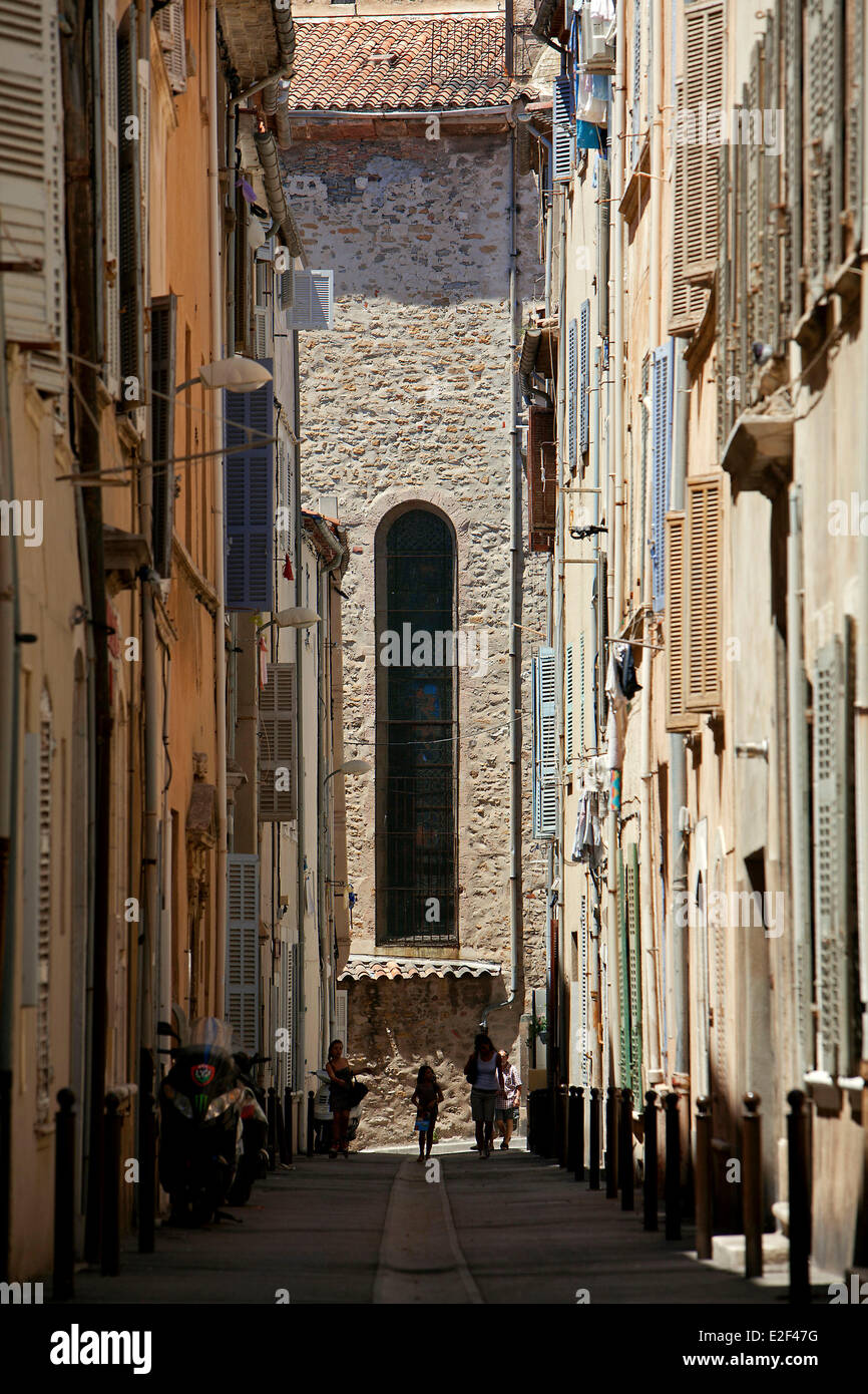 France, Bouches du Rhone, La Ciotat, rue Adolphe Bee Stock Photo