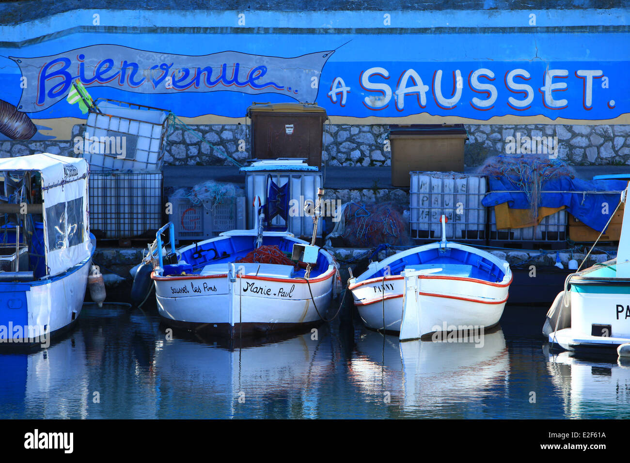 France, Bouches du Rhone, Blue Coast, Sausset les Pins Stock Photo