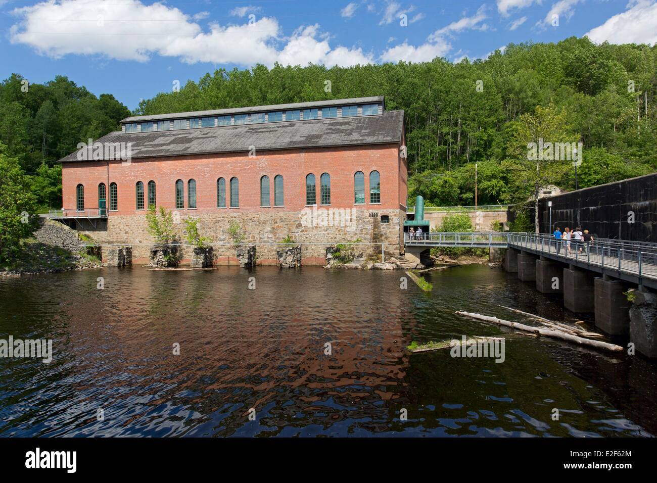 Canada, Quebec, Mauricie, Shawinigan city, the City of energy, old hydro-electric plant Stock Photo