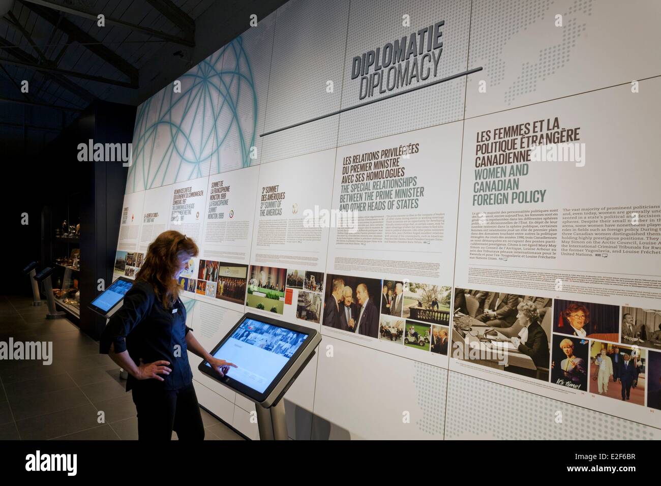 Canada Quebec Mauricie Shawinigan City The Exhibition Museum Of Former Canadian Prime Minister Jean Chretien Called Canada In Stock Photo Alamy