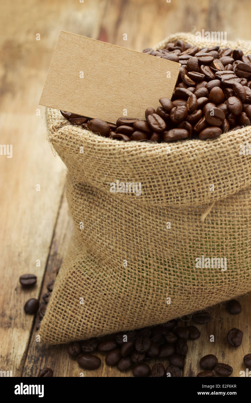 Coffee Beans in a Bag Stock Photo Alamy