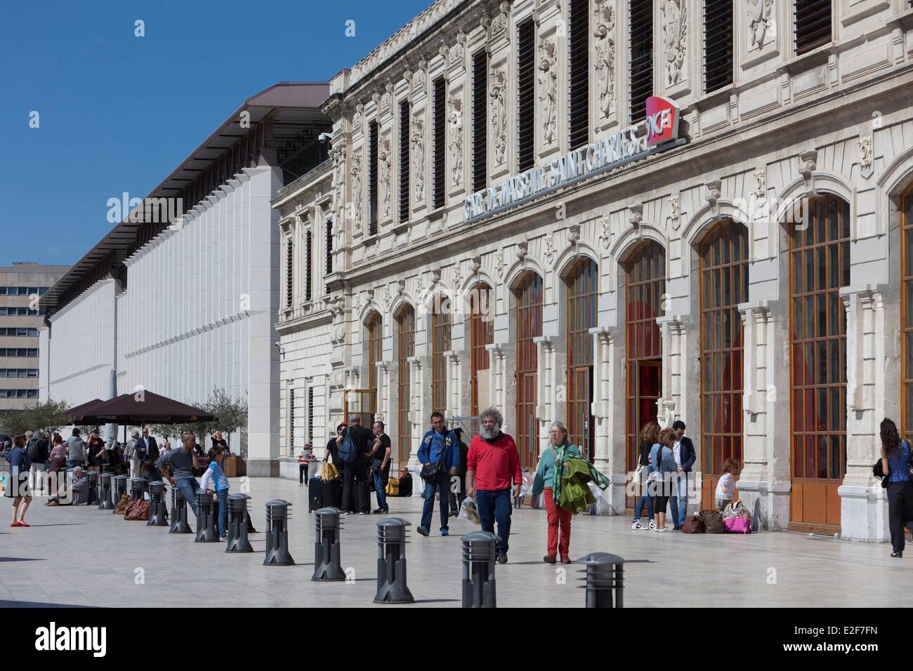France, Bouches du Rhone, Marseille, European Capital of Culture 2013, Saint Charles railway station Stock Photo