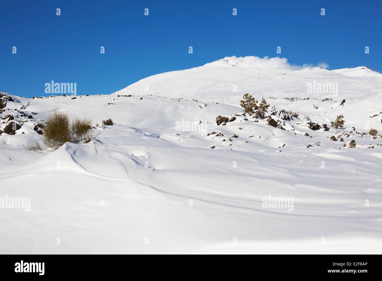 Italy, Sicily, Catania, the Mount the Mount Etna, listed as World Heritage by UNESCO Stock Photo