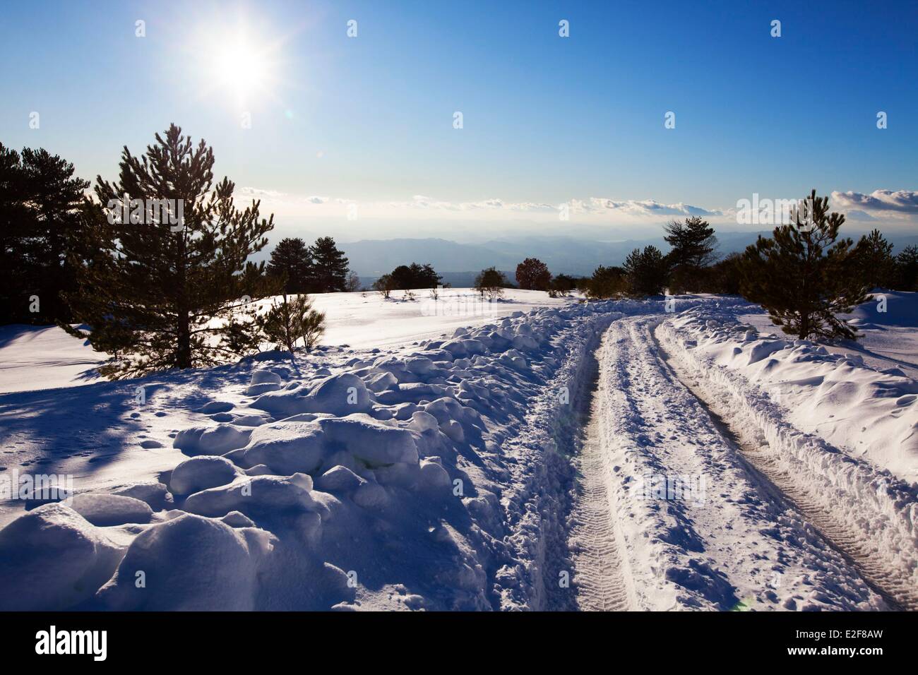 Italy, Sicily, Catania, the Mount the Mount Etna, listed as World Heritage by UNESCO Stock Photo