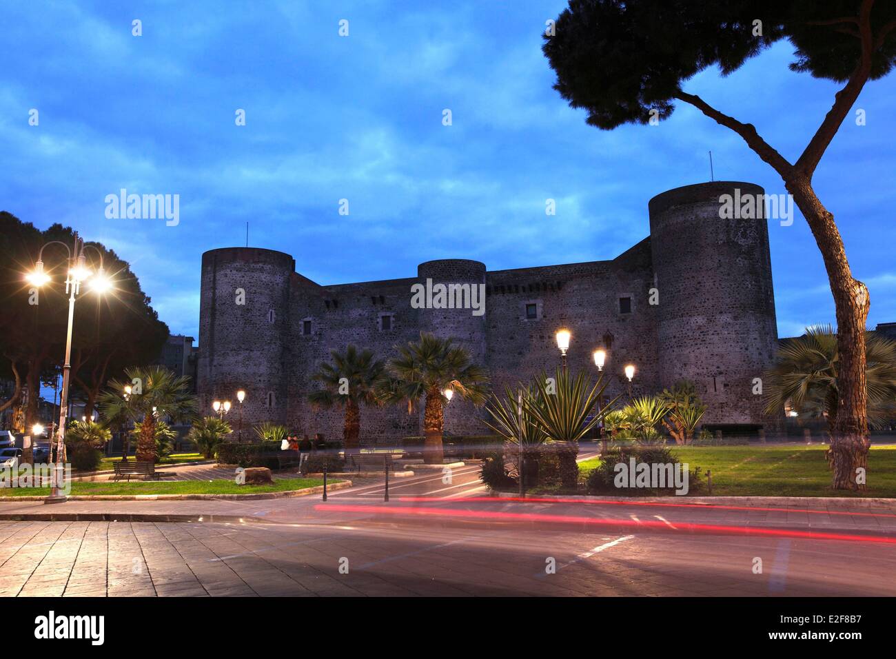 Italy, Sicily, Catane, Ursino Castle Stock Photo