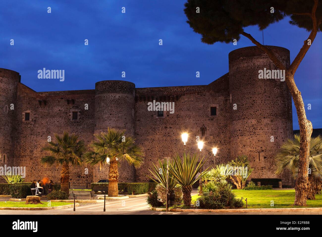 Italy, Sicily, Catane, Ursino Castle Stock Photo