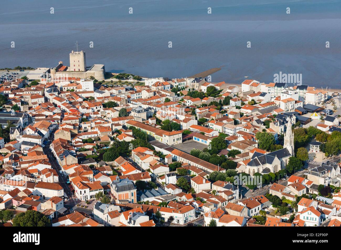 France, Charente Maritime, Fouras, the town (aerial view Stock Photo - Alamy