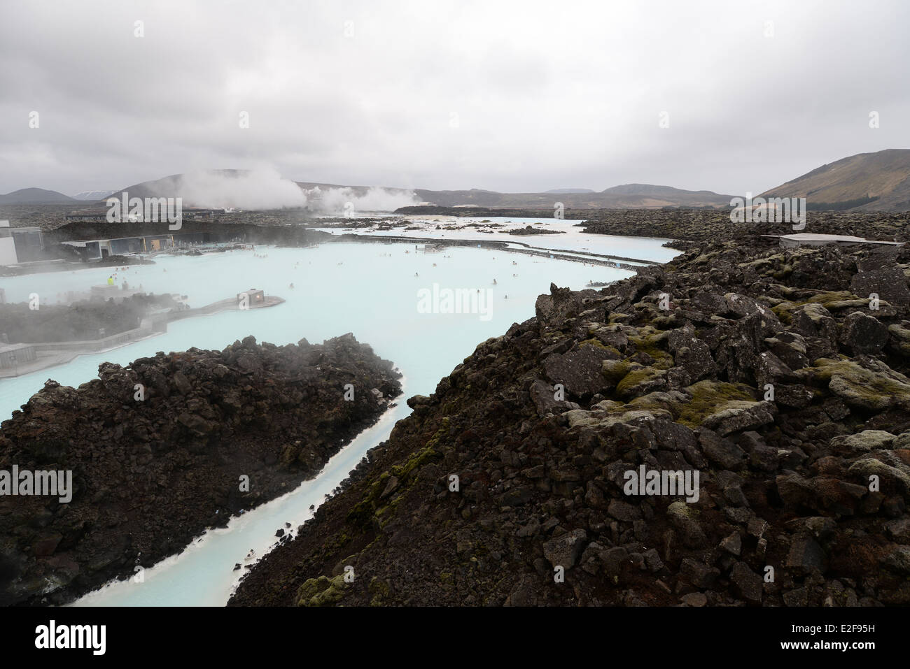 Blue Lagoon tourist attraction, Iceland Stock Photo