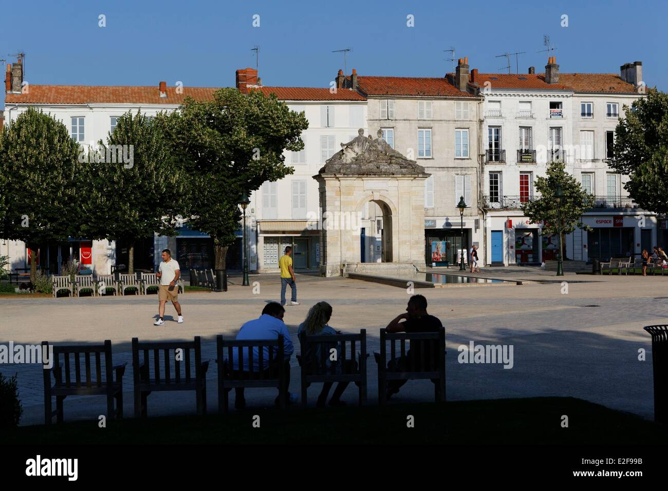 France, Charente Maritime, Rochefort, Colbert square, place Colbert