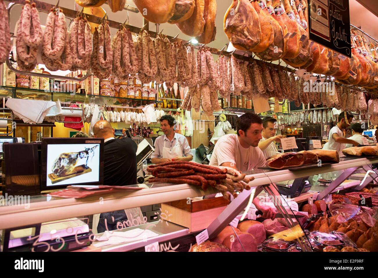 France, Haute Garonne, Toulouse, covered market Victor Hugo Garcia