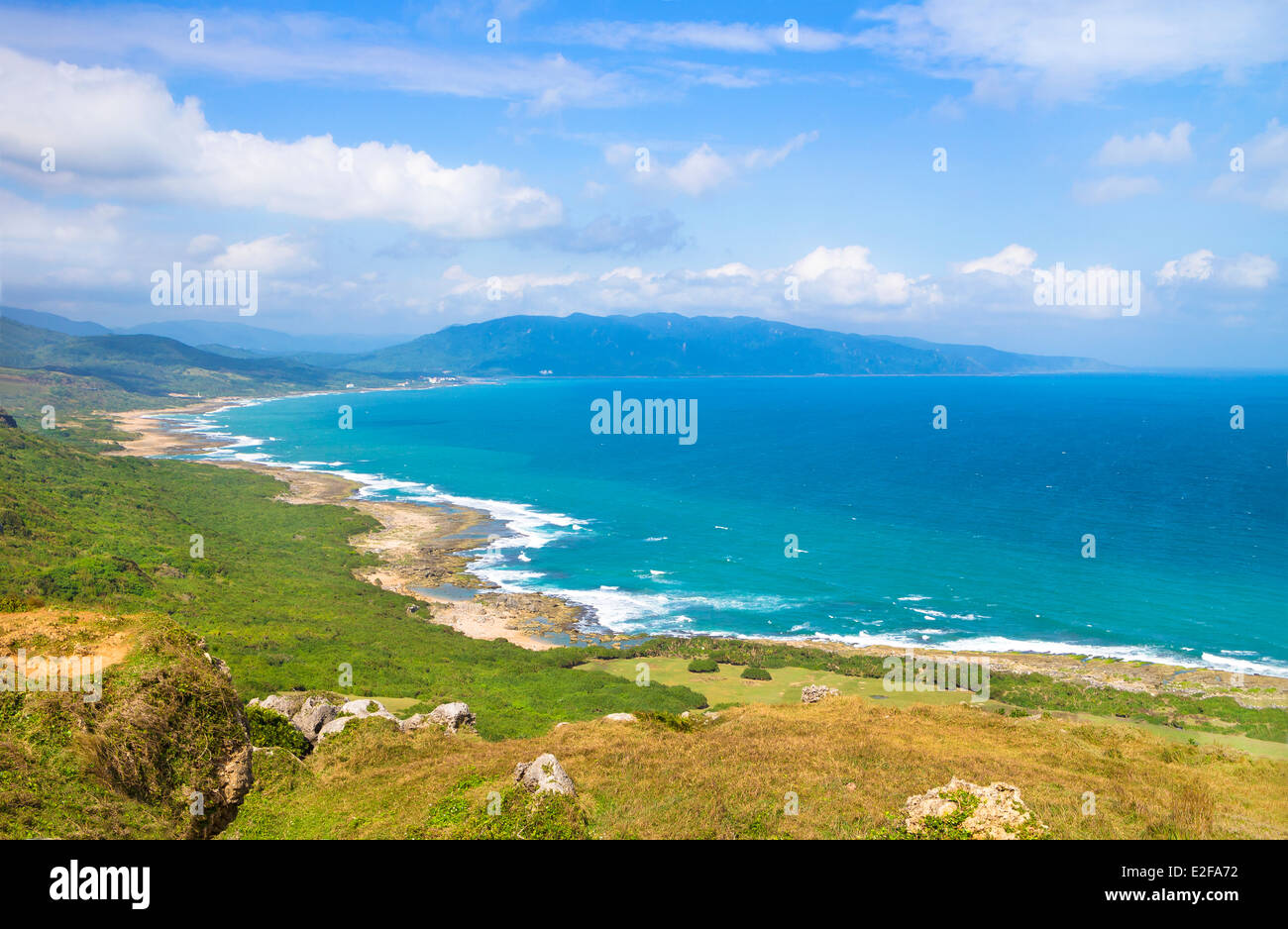 Taiwan famous Sightseeing attractions. Kenting National Park Stock Photo