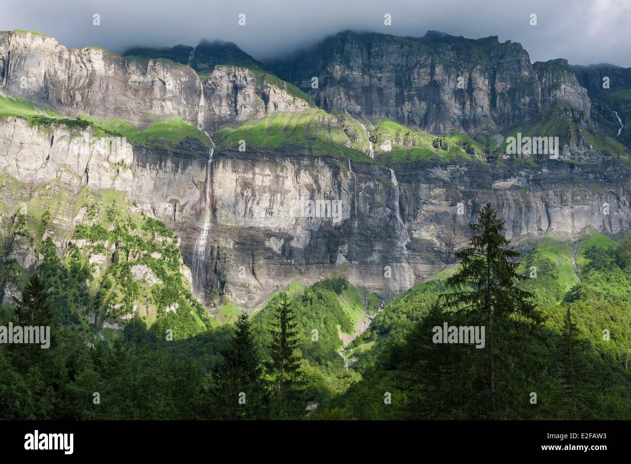 France, HauteSavoie, Giffre valley, Sixt Fer a Cheval, Cirque du Fer a