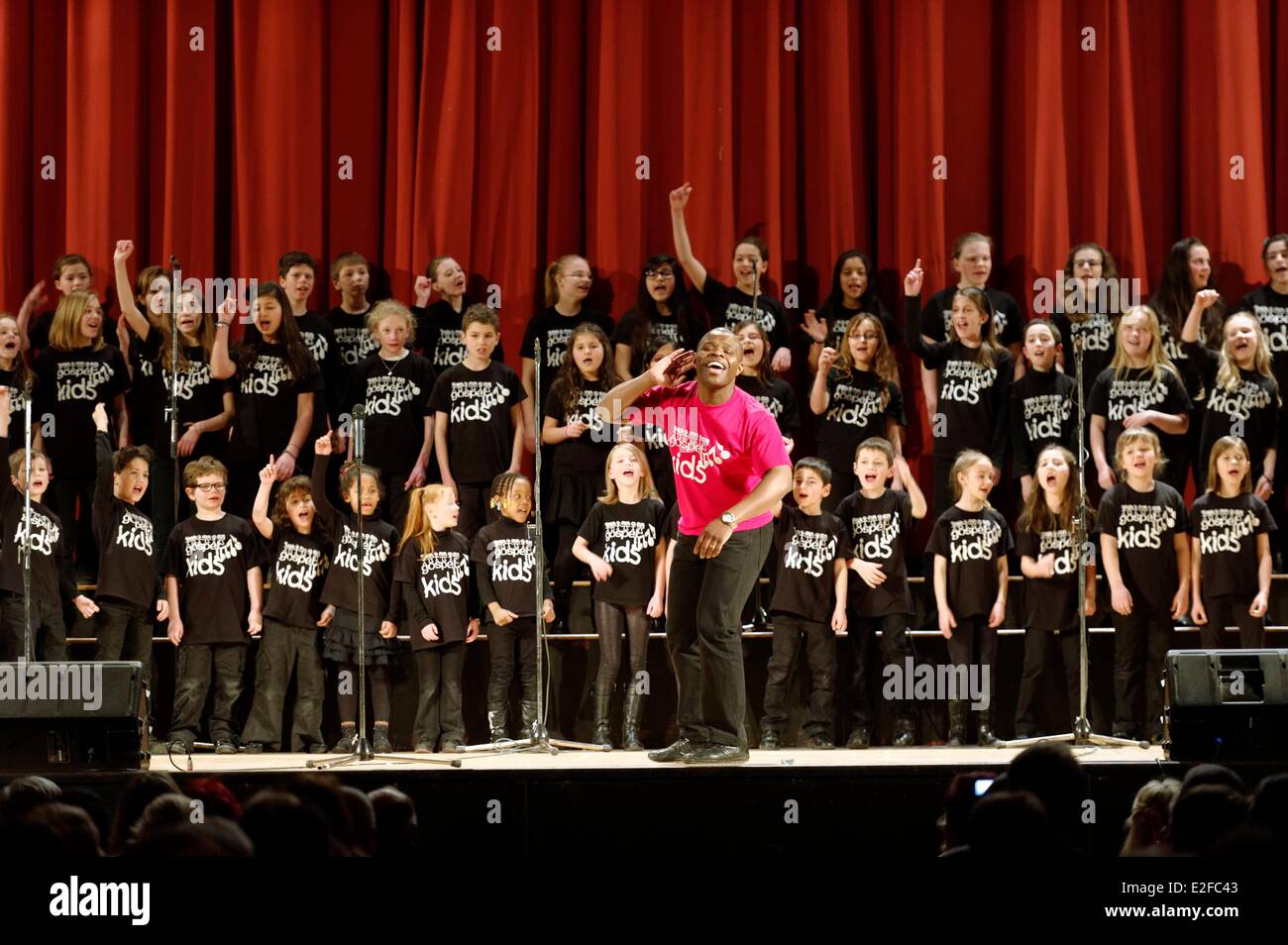 France, Bas Rhin, Strasbourg, Palais des fetes, the Gospel Kids in concert  Stock Photo - Alamy
