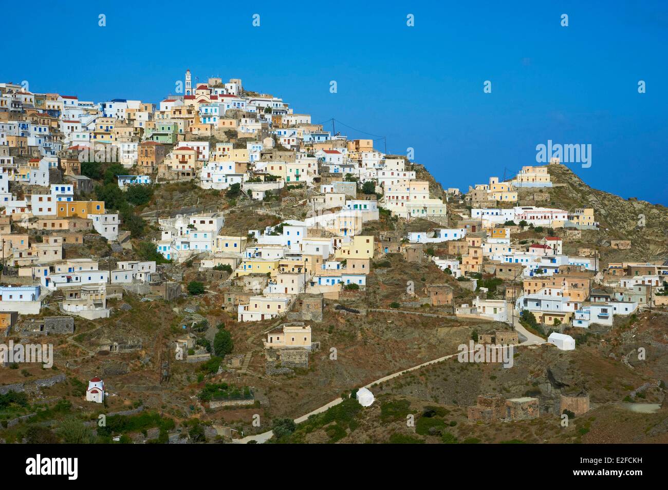 Greece, Dodecanese, Karpathos Island, Olympos Stock Photo