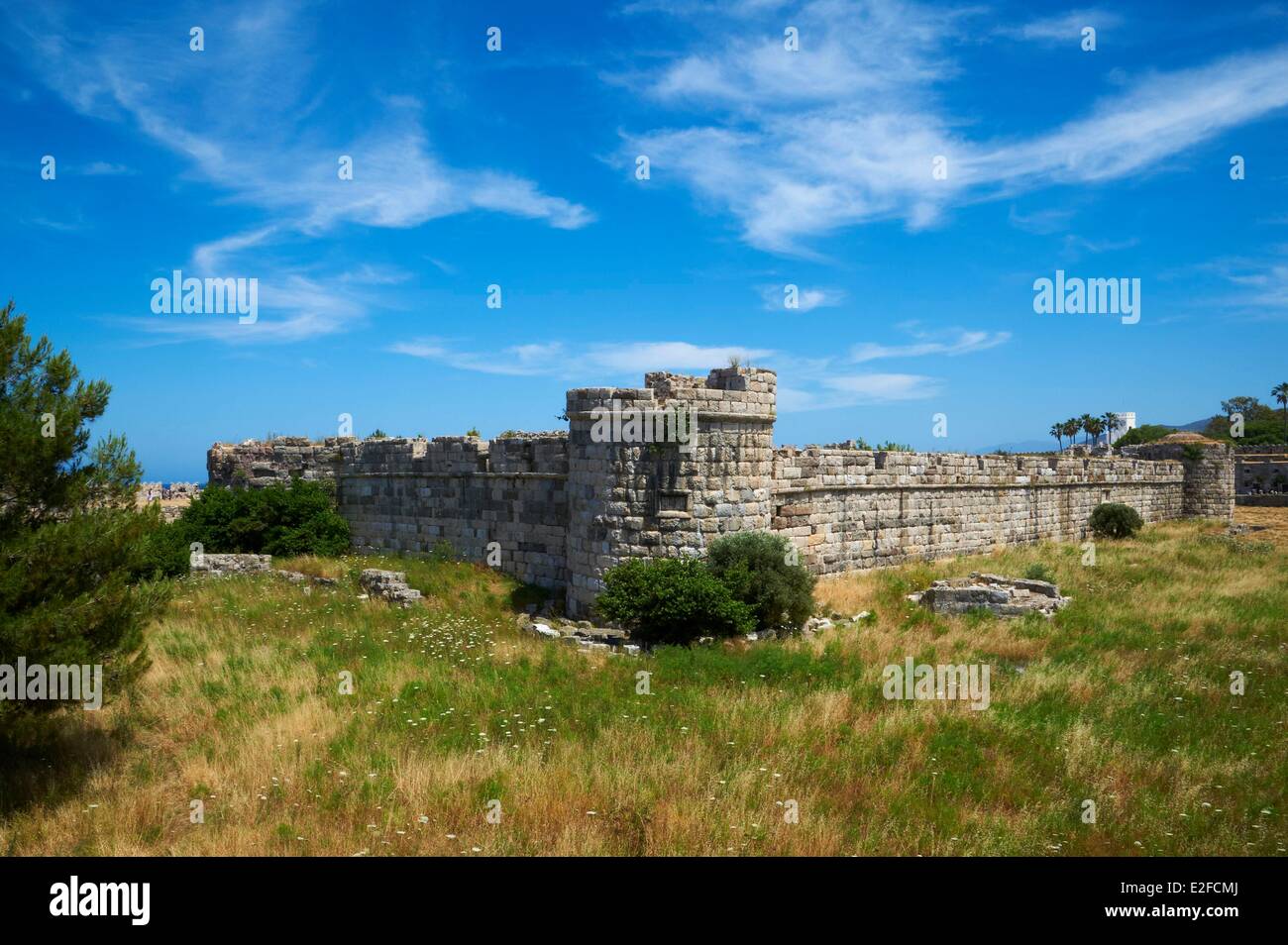 Greece, Dodecanese, Kos Island, old town Castle Stock Photo - Alamy